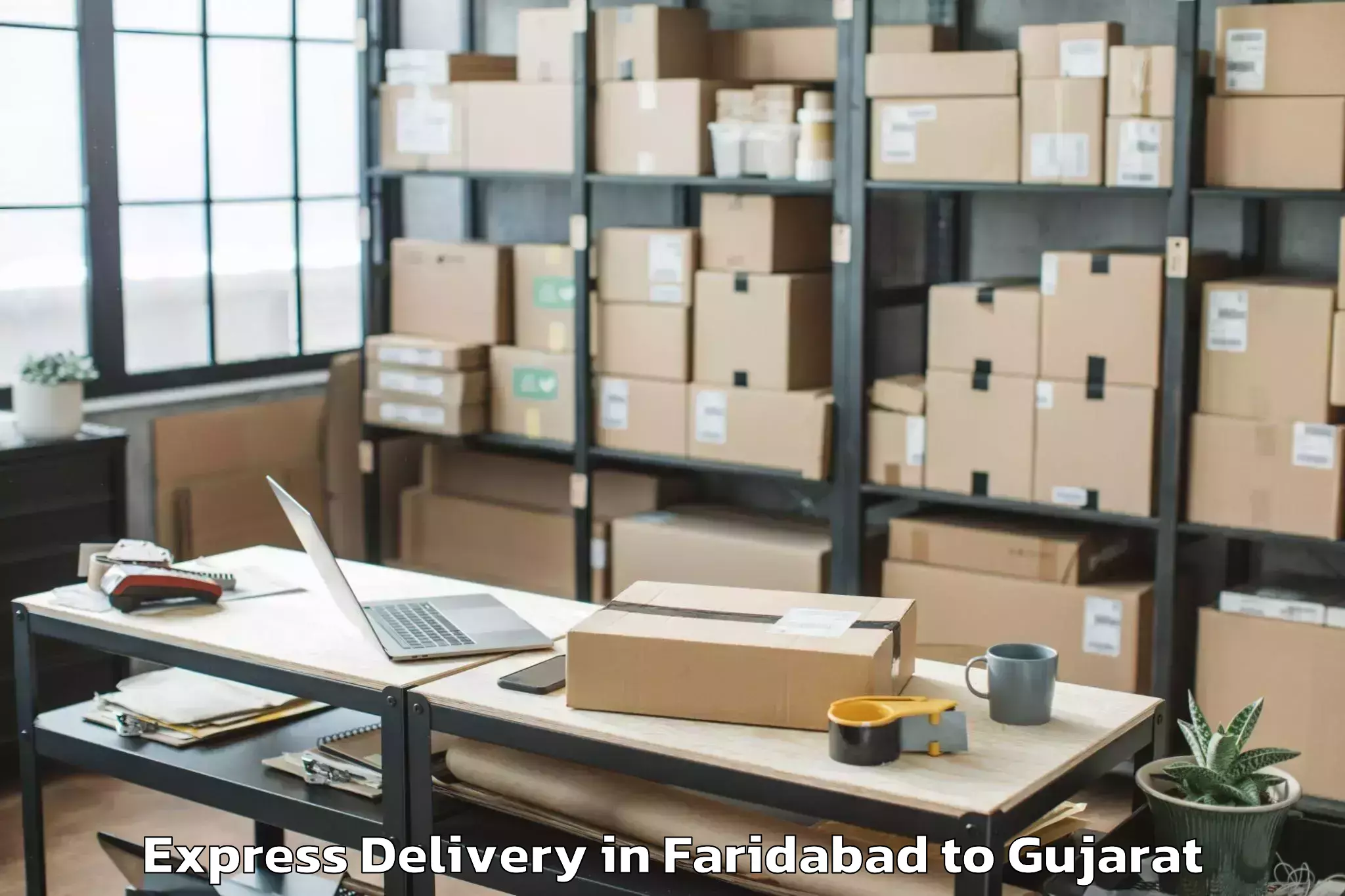 Affordable Faridabad to Rai University Ahmedabad Express Delivery